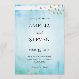 Convite para Casamento em Seashore