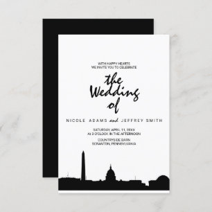 Convite para Casamento em Skyline em Washington DC
