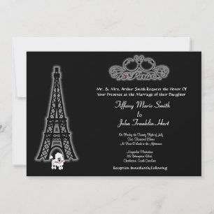 Convite para Casamento em Torre Eiffel de Paris