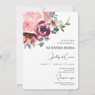 Convite para Casamento Espanhol Moderno