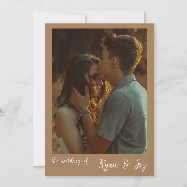 Convite para Casamento Fall/Boho (Frente)