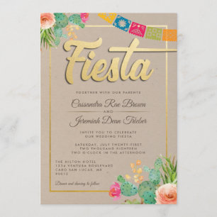 Convite para Casamento Fiesta
