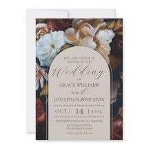Convite para Casamento Floral 5x7