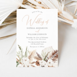 Convite para Casamento Floral Boêmian Fall & Summe