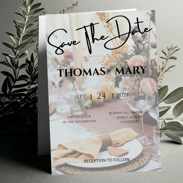 Convite para Casamento Floral Boho (Criador carregado)