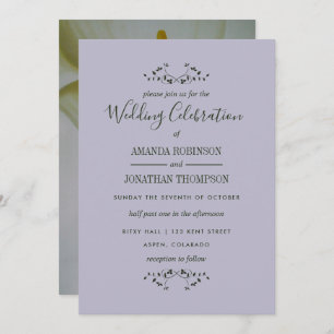 Convite Para Casamento Floral Calla Lily