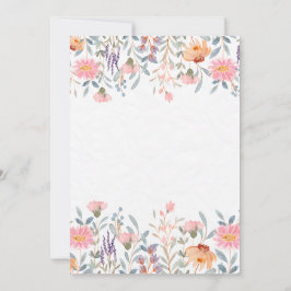 Convite para Casamento Floral do Pastel Verde