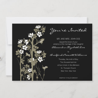 Convite para Casamento Floral Japonês Personalizad