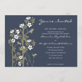 Convite para Casamento Floral Japonês Personalizad