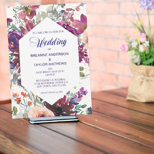 Convite para Casamento Floral Moderno do Jardim