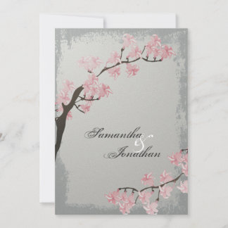 Convite Para Casamento - Floresta De Cereja De Cin