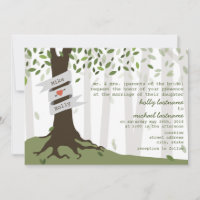 Convite para Casamento Florestal/Woodland