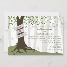Convite para Casamento Florestal/Woodland