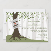 Convite para Casamento Florestal/Woodland