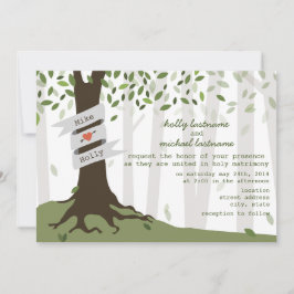 Convite para Casamento Florestal/Woodland