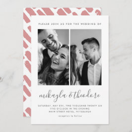 Convite para Casamento Fotográfico do Script Moder