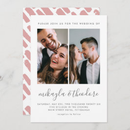 Convite para Casamento Fotográfico do Script Moder