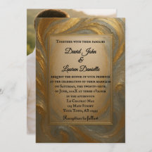 Convite Para Casamento Fotográfico Velvet Alloy