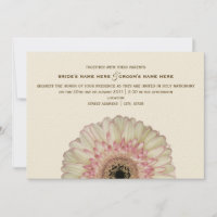 Convite para Casamento Gerbera Daisy