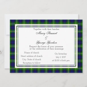 Convite para Casamento Gordon Scottish