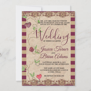 Convite para Casamento Gótico