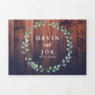 Convite para Casamento Greenerado com Triplo Water