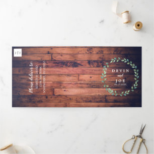 Convite para Casamento Greenerado com Triplo Water