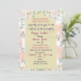 Convite para Casamento Indiano