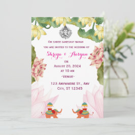 Convite para Casamento Indiano