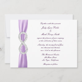 Convite para Casamento Infinito de lavanda Diamond