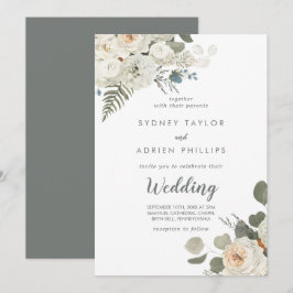 Convite Para Casamento Informal De Inverno Floral