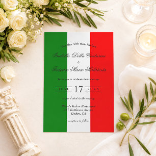 Convite Para Casamento Italiano