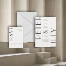 Convite para Casamento Justo Editorial