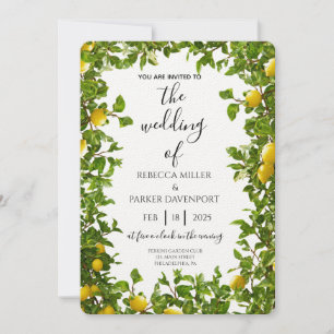 Convite para Casamento Lemon Grove Romance