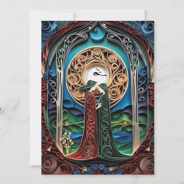 Convite para casamento lésbica (Frente)