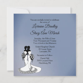 Convite para Casamento Lésbica Elegante