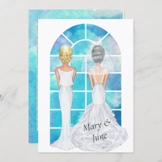 Convite para Casamento Lésbica gay