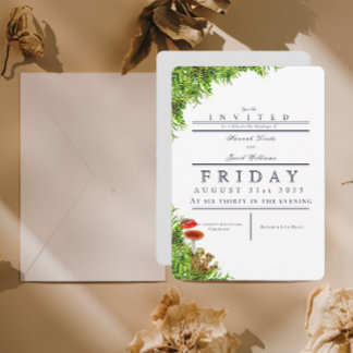 Convite para Casamento Mágico de Floresta Moss e C