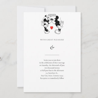 Convite para casamento Mikky