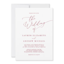 Convite para Casamento Minimalista de Feriado Româ