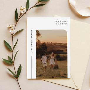 Convite para Casamento Minimalista do Modern Boho