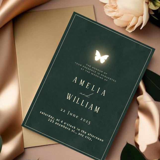 Convite para casamento minimalista e luxuoso (Minimalist & luxury wedding invitation)