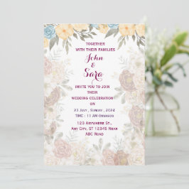 Convite para casamento moderno