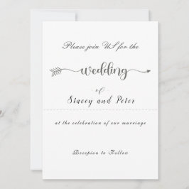 Convite para casamento moderno