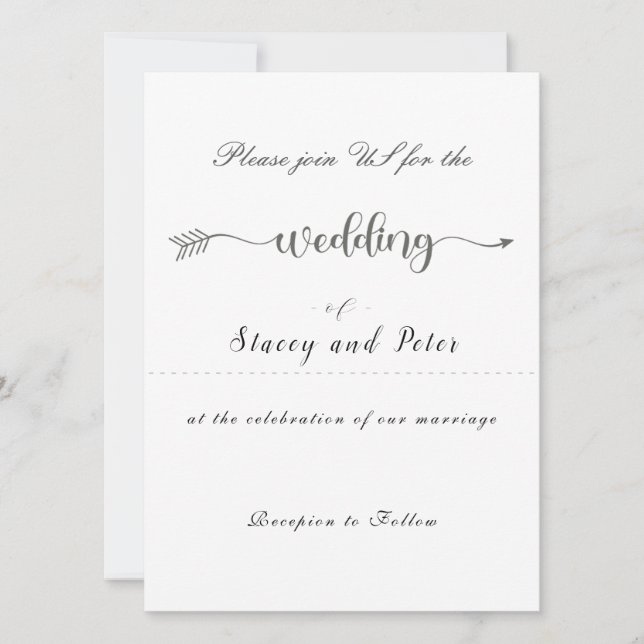 Convite para casamento moderno (Frente)