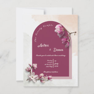 Convite para casamento moderno