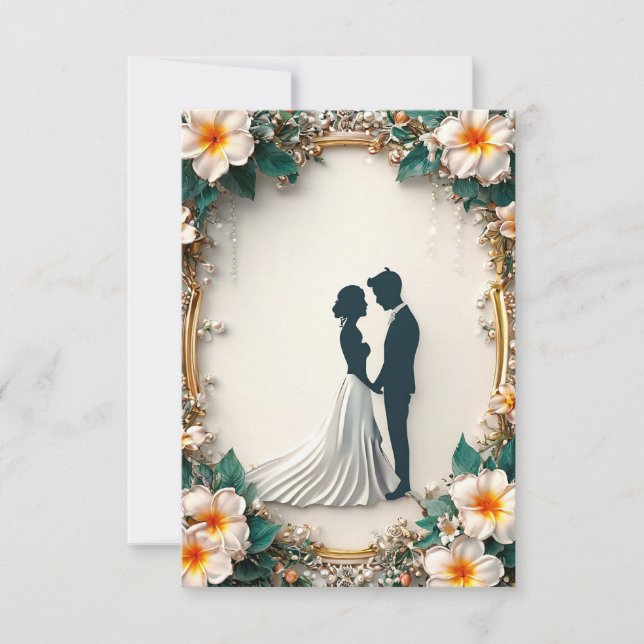 Convite para casamento moderno (Frente)