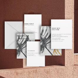 Convite para Casamento Moderno Botânico: Coleção I