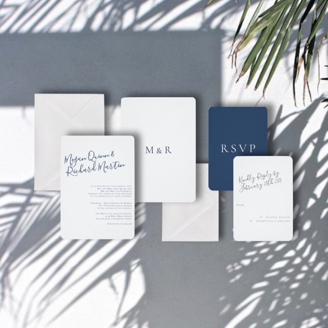 Convite para Casamento Moderno de Espírito Livre (Criador carregado)