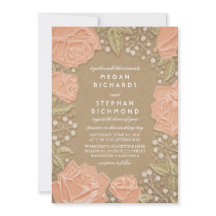 Convite para Casamento Moderno Floral